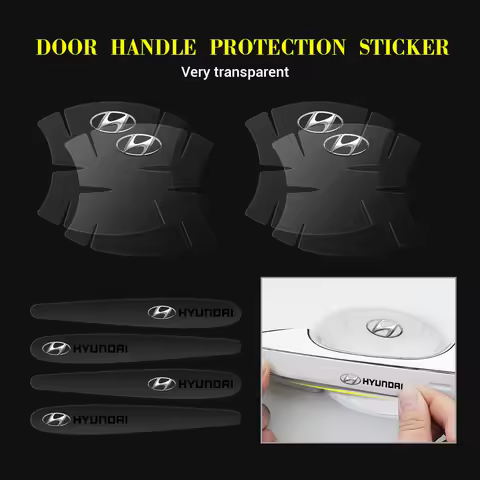 8PCS For Hyundai Accent Tucson Veloster Azera GDI i10 i20 i30 i40 ix20 ix35 Transparent Car Door Han