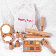 Play House Girl Toys Simulation Toolbox Wooden Log Girl Toys Cosmetics YTJZ