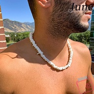 JUNEGOODS Shell Necklace, Irregular Shape Shell Hawaii Style Necklace, Seashell Necklace