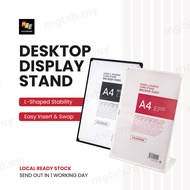 PVC Display Stand Table Menu Restaurant A4 A5 A6 Poster Signage Board Papan Iklan Sign Holder