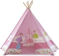 BZLLW Kids Tent for Girls Princess Canvas Childrens Play Tent for Indoor Outdoor Fashion Children's Toy House Tent