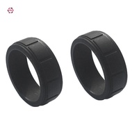 [jane_barton.]2PCS Rectangle Silicone Wedding Ring Environmental Sports Ring 8mm 8