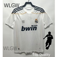 【 WLGW 】 2009-2010 Real Madrid Retro Home Football Shirt for Men