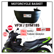 𝗕𝗞𝗣 𝗙𝗥𝗘𝗘 𝗦𝗞𝗥𝗨 ORIGINAL BKP BASKET SYM VF3I SYM 185 VF31Plastic Plastik Pvc Motor Front Bakul Depan Raga Motorsikal Motorcycle