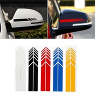1/2set Car Sticker Non Fading Fashion Color Stripe Car Sticker Racing Strips Side Rear View Mirror Decor Decal Car Universal