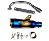 คอท่อ Lambretta V200 วัสดุแสตนเลสเกรด304 + ปลายท่อ SC ฟรี จุกลดเสียงใส่ในปลายท่อมาให้