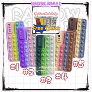 5O8408 OPPO A3S A5S A5/A9 A12 A12E A15 A16 A16K A54 F9 F11 Pro Pop It F/Toys Push Bubble S/R TPU Sil