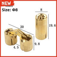 【NEW】Brass H62 Cabinet Door Hinge 180 Degree Jewelry Box Hinge 8mm 10mm 12mm 14mm
