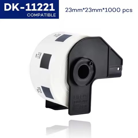 1 roll DK11221 Die-cut Thermal Paper 23*23mm for DK-11221 Brother QL Label Printer QL-700 800 1050 1