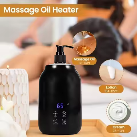NEW Massage Oil Warmer Digital Lotion Cream Heater 2 Heat Modes Lotion Warmer Fast Heat Lotion Warme