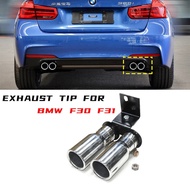 1 PCS Car Exhaust Pipe For F30 F31 320i 330i 328i 2017 2018 Stainless Steel Muffler Tips 70MM Outlet