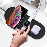 3in1 Wireless Charger สำหรับ IPhone13 12 11 Max Pro Samsung Fast Wireless Charging สำหรับ Apple Watch3 4 5 6 7 airPods Qi Charger Dock