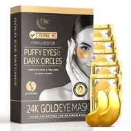 Elite Essentials 24k Gold Eye Mask - Under Eye Patches for Dark Circles, Puffiness, and Wrinkles - 2