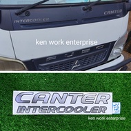 Sticker lori canter intercooler mitsubishi fuso