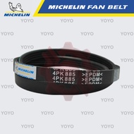 Kia Spectra 1.6, Sephia 1.5, Rio 1.3/1.5, Carens 1.8, Nissan Teana J31 2.0 MICHELIN Fan Belt (4PK885