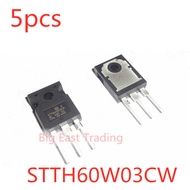 5pcs STTH60W03CW STTH60W03 TO-247 fast recovery rectifier diode double switch transistor welding,gua