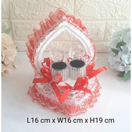 2-ring footprint 2-ring container for wedding gifts tunang/