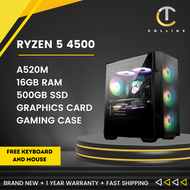 [GAMING PC BUILD - CRUSADER ] AMD RYZEN 5 4500 RGB PC Desktop | งานชั้น | คอมพิวเตอร์ Collinx