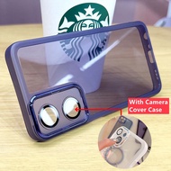 For OPPO A98 A78 A77 A77s A76 A54 A55 A57 A58 5G 4G Matte Clear Shockproof Case With Camera Cover Le