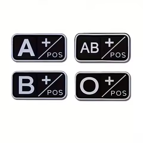 2Pcs/Set Black White A/B/AB/O Blood Type Positive Negative Vinyl Sticker Waterproof Decal for Car La