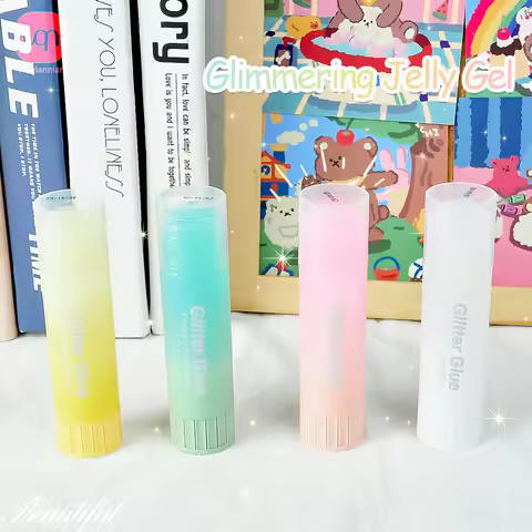 15g Glitter Glue Stick Efficiently Glues Transparent Solid For Scrapbooking, Crafts, Students, Child
