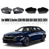 Rearview Mirror Protective Cover ABS Adhesive Style Car Accessories For BMW 5 Series 530i VIII G60 G