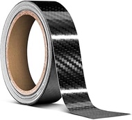 XhuangTech Black 6D Carbon Fiber Vinyl Wrap Self Adhesive Film Waterproof Bubble Free Wrap Roll Adap