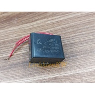 Capacitor CBB61 4UF 450V Spaghetti strap