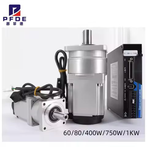 AC Servomotor1.27N 80 Drive 400W KiT +17 bit Magnetic Encoder +RS485 with planetary gearbox ratio 3/