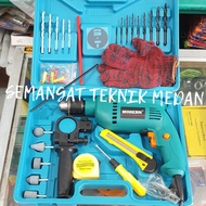 M2130 PAKET MESIN BOR LISTRIK IMPACT DRILL SET 13MM MODERN M 2130