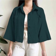 Kemeja crop jumbo ld 120 dan ld 140 cm/blouse jumbo 140 kg