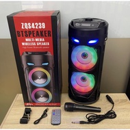 ZQS4239 SPEAKER SUPER BASS SPEAKER 1800MAH , WIRED MICROPHONE 🎤 MODEL:ZQS4239