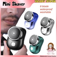 Mini Shaver Portable Electric Shaver Waterproof USB Rechargeable Electric Shaver