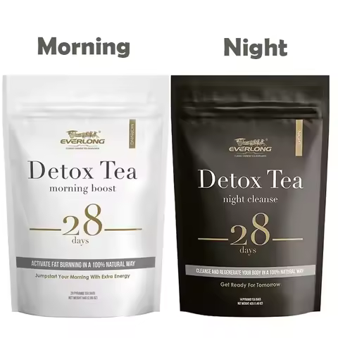 Lukaree 100% Pure Natural Organic Morning & Night for Bloating and Constipation People Detox Cleanse