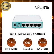Mikrotik E50UG HEX Refresh Router 5 Port Gigabit Replacement for RB750GR3