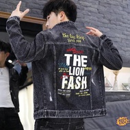 ❋Ready Stock❋ korean style jaket jeans lelaki Denim Jacket Men's Korean-style Slim-fit Denim Jacket Men's Handsome Student's All-match Denim Jacket