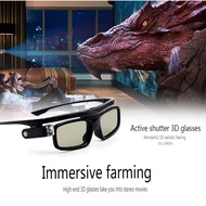 Projector 3D Glasses Active Shutter Rechargeable DLP-Link for All 3D DLP Projectors Optama Acer BenQ
