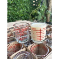 (Set Of 6) 1oz/30ml Measuring Cup And Size 1.5/45 Sharp Red Scale Not Easy To Peel Off