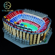 บ้านโมเดล LED Kyglaring Barcelona Nou Camp ฟุตบอลสนาม 10284 ชิ้นส่วนการประกอบของเล่นสำหรับเยาวชน อุป