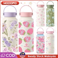 MODOFO 1000ML Insulated Tumbler Thermos Bottle Aesthetic Tumbler Botol Air Tahan Sejuk Aquaflask Tum