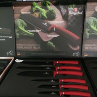 BERLINGER HAUS 6 PCS KNIFE SET(BURGUNDY)