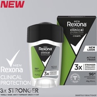 Rexona Men Active Fresh Clinical Protection Antiperspirant 45ml ผลิตภัณฑ์ครีมสติ๊กระงับกลิ่นใต้วงแขน