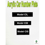 Papan Acrylic Number Kereta. Car Number Plate. M4