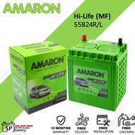 [ 55B24R | 55B24L | NS60 | NS60S | NS60L | NS60R | B24R | B24L ] Amaron Hi-life | Car Battery Bateri | Honda Proton Wira