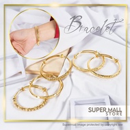 24K Gold Plated Bangel Gelang Tangan Bracelet Rantai For Woman &amp; Perempuan Bangle Emas Korea &amp; Bangkok Cop 916 Set 1