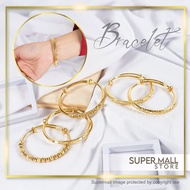 24K Gold Plated Bangel Gelang Tangan Bracelet Rantai For Woman & Perempuan Bangle Emas Korea & Bangk