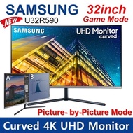 New Samsung 32inch Curved 4K UHD Monitor U32R590 Display, 65Hz, 4 (GTG) ms, Game Mode