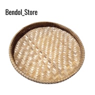 Traditional Bamboo Winnowing Tray - 30 cm Rice Sampling Tool