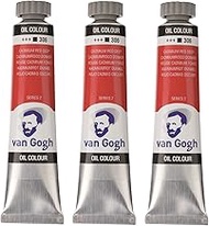 Tarens T0204-306-3 Van Gogh Cadmium Red Deep, Set of 3, 0.7 fl oz (20 ml)