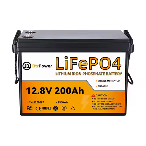 12 V 200 Ah Lithium LiFe PO4 Deep Cycle B attery,100A BMS